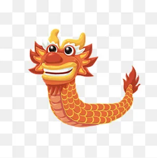 端午节龙舟卡通矢量图,免抠元素