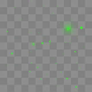 绿色光点炫光元素,免抠元素