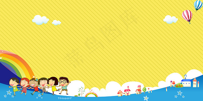 卡通黄色背景广告背景背景图片素材,背景元素