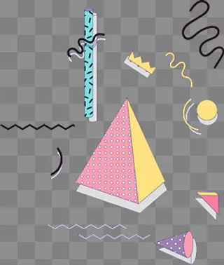 波普不规则图形元素,免抠元素