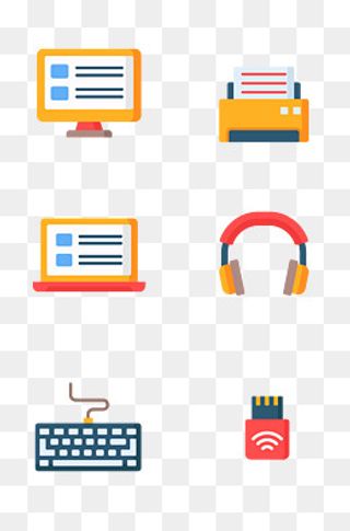 电子科技产品相关图标,免抠元素