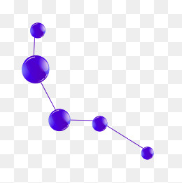 矢量卡通手绘医学分子链状结构图,免抠元素