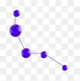 矢量卡通手绘医学分子链状结构图,免抠元素