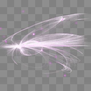 紫色炫光光点酷炫元素,免抠元素