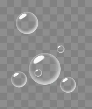 可爱逼真透明水泡泡免抠素材,免抠元素