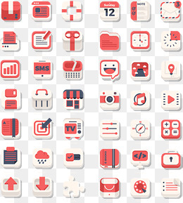 iosapp网页UI矢量图标,免抠元素(1834*2030px)ai矢量模版下载
