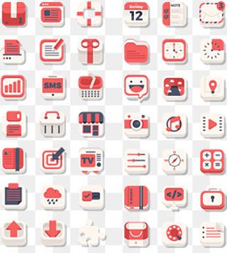 iosapp网页UI矢量图标,免抠元素