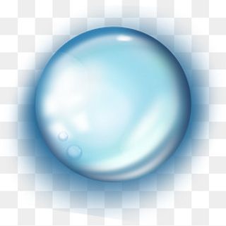 晶莹剔透的蓝色水珠,免抠元素