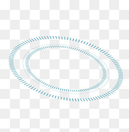 圆环科技线条科技风边框,免抠元素