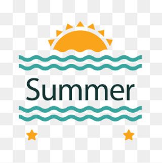 绿色波浪线太阳矢量图,免抠元素