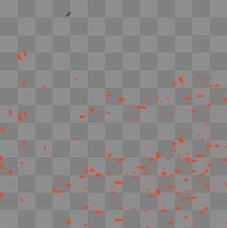 红色点缀悬浮装饰素材,免抠元素
