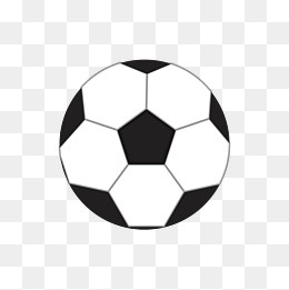 手绘矢量扁平世界杯足球,免抠元素