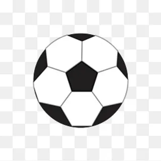 手绘矢量扁平世界杯足球,免抠元素