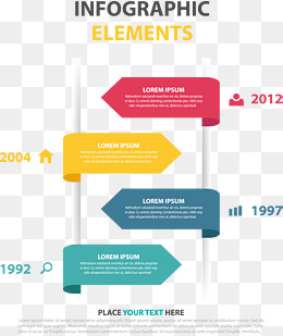 矢量手绘彩色标签,免抠元素