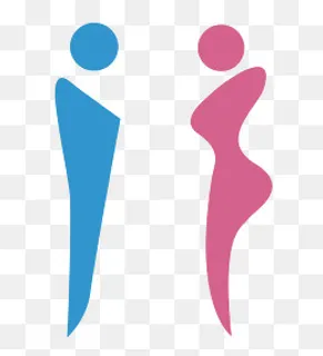 男女简约图标设计矢量,免抠元素