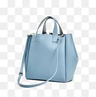 浅蓝色单肩包,免抠元素
