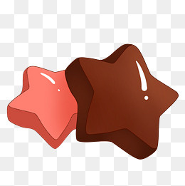 五角星巧克力插画