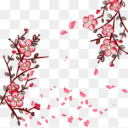 时尚花朵桃花樱花矢量素材,免抠元素(1000*1000px)ai矢量模版下载