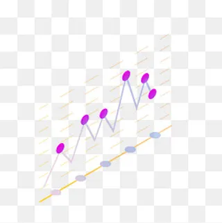 酷炫折线创意数据报表PPT素材