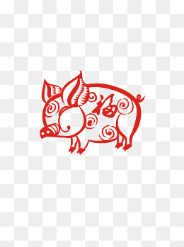 传统节日装饰图案春节可爱窗花窗,免抠元素