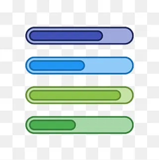 彩色进度条,免抠元素