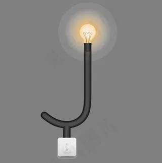 创意矢量灯光字母