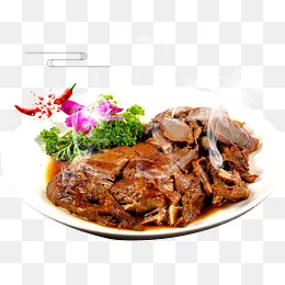 美味焖鹅肉美食餐品,免抠元素(1701X2551(DPI:72))psd模版下载