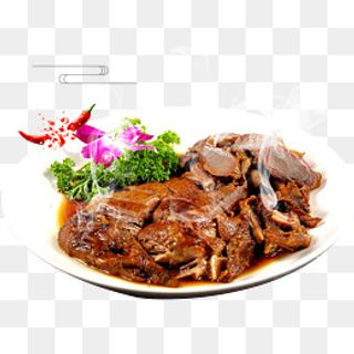 美味焖鹅肉美食餐品,免抠元素