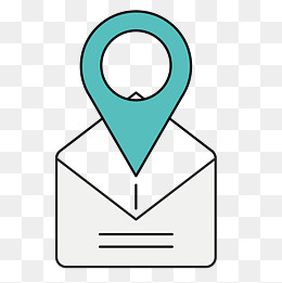 邮件定位图标,免抠元素