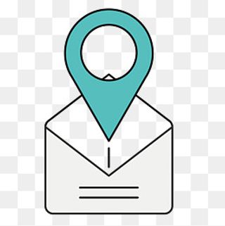邮件定位图标,免抠元素