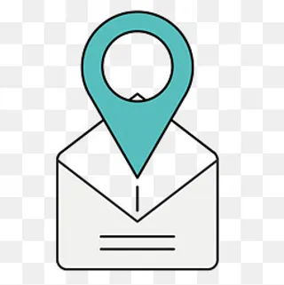 邮件定位图标,免抠元素