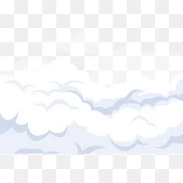 漂浮云朵矢量图