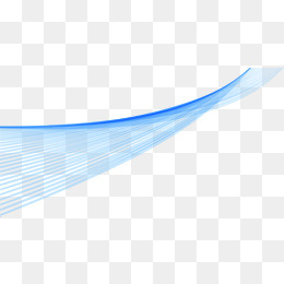 蓝色弧度线,免抠元素