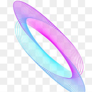 唯美蓝紫色线条图案元素,免抠元素