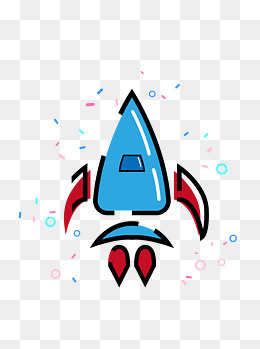 火箭-人类月球日,免抠元素