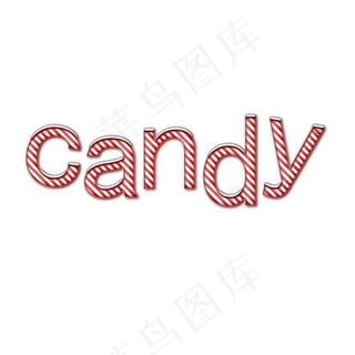 娱乐 红色 商业 candy 糖果 卡通 艺术字