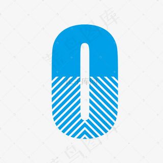 创意凹字体字母O