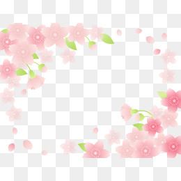 粉色美丽花朵框架