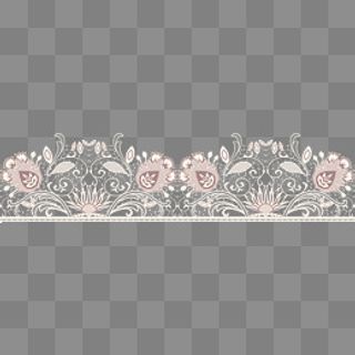 蕾丝花纹样式素材图