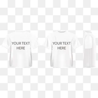 立体白色T恤矢量图,免抠元素