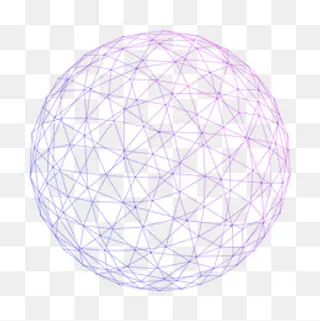 紫色渐变矢量曲线线条网格球体素,免抠元素
