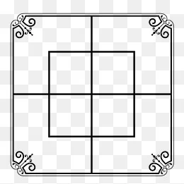 田字格边框,免抠元素