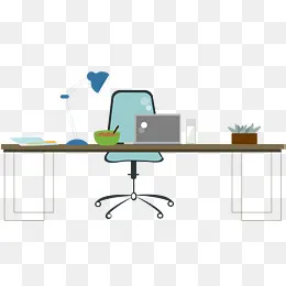 矢量PPT办公桌装饰图案