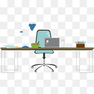 矢量PPT办公桌装饰图案