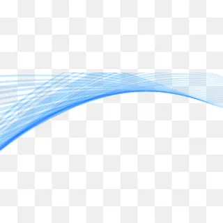 蓝色柔和线条,免抠元素