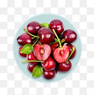 一碟好吃的樱桃设计素材,免抠元素
