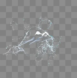 泼洒的水花效果元素,免抠元素