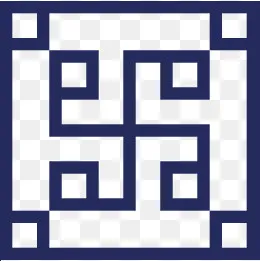 正方形图案边框素材,免抠元素