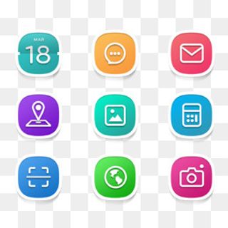 手机APP图标UI设计icon,免抠元素