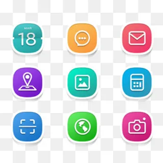 手机APP图标UI设计icon,免抠元素